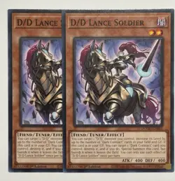 2x D/D Lance Soldier DOOD-EN001 C Doom of Dimensions NM 1st Ed Yugioh - Image 1