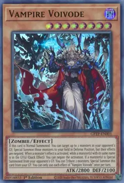 Vampire Voivode GFTP-EN001 Ghosts from the Past 1st Edition Ultra Rare NM Yugioh - Image 1