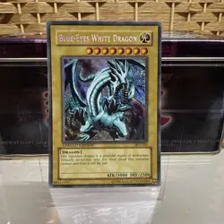 YuGiOh Blue-Eyes White Dragon BPT-003 2002 Limited Edition Error Reverse Pattern - Image 1