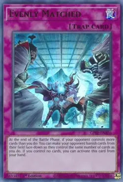 Evenly Matched GFTP-EN126 Ghosts from the Past 1st Edition Ultra Rare NM Yugioh - Image 1