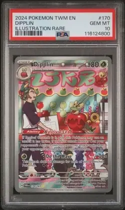 Pokemon PSA 10 Dipplin 170/167 Illustration Rare Twilight Masquerade Card - Image 1