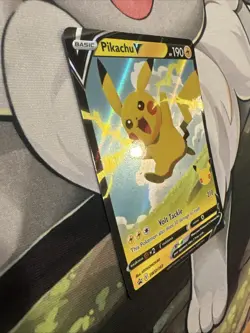 Pikachu V SWSH143 Pokemon Sword & Shield Promo Card Stamped 25th Celebrations NM - Image 2
