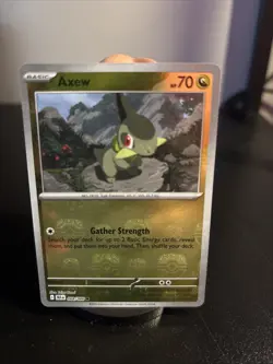 Axew Master Ball Reverse Holo 068/086 Black Bolt Pokemon Card English - Image 1