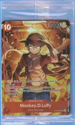 Sealed Promo One Piece CARD Treasure Booster Monkey.D.Luffy ST10-006 SR NEW - Image 1