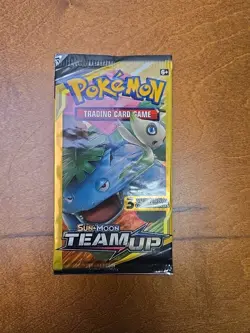 Pokemon Sun and Moon Team Up 3 Card Mini Booster Packs Complete Art Set Lot of 4 - Image 4