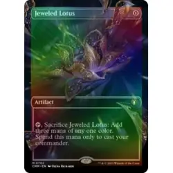 FOIL JEWELED LOTUS (BORDERLESS) Commander Masters Magic MTG MINT CARD - Image 1