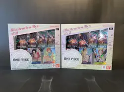 One Piece Trading Card Game: Illustration Boxes Volume 1 & 2 Set Factory Sealed - Image 1