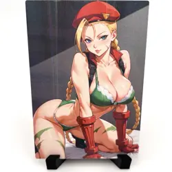 Street Fighter Cammy Sexy Anime Waifu Girl Doujin Lewd Goddess Story Art Card - Image 1