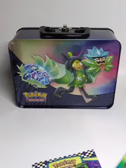 POKEMON TCG 2024 FALL COLLECTORS CHEST LUNCH BOX 6 S&V TINS 2 BINDERS NO CARDS - Image 3