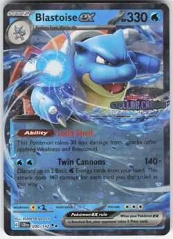 Blastoise ex (Stellar Crown Stamp) Double Rare Miscellaneous Cards & Products 03 - Image 1