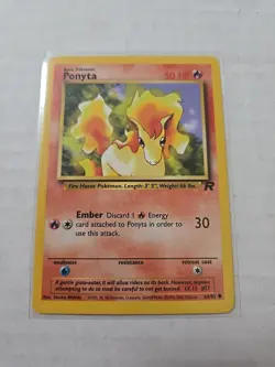 Unlimited Ponyta 64/82 Team Rocket Set - Vintage Pokemon Card - Image 1