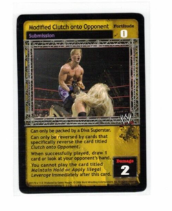 WWE Raw Deal Card: Modified Clutch Onto Opponent - Image 1
