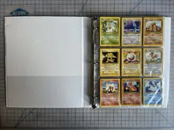 1999 Pokemon Base Set Unlimited Cards #17-102 Lot Binder Kept - Image 1