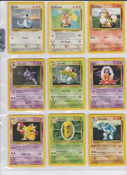1999 Pokemon Base Set Unlimited Cards #17-102 Lot Binder Kept - Image 4
