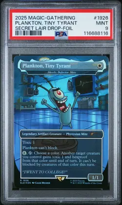 Plankton, Tiny Tyrant 2025 Magic The Gathering Secret Lair Drop-Foil #1926 - Image 1