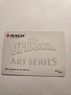 MTG Spider-Man Miles Morales Art Series Gold Stamped Signature 35/54 - Image 2