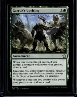 Garruk's Uprising - 220 - FDN - NM - MTG Magic the Gathering - Image 1