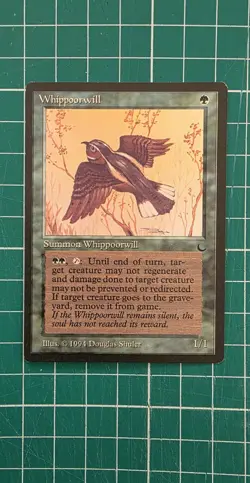 Magic The Gathering (MTG) - Whippoorwill - The Dark - (Green) (Forest) LP+ 1994 - Image 1