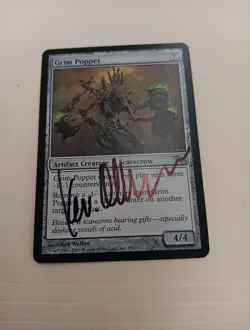 Grim Poppet ARTIST PROOF Shadowmoor Signed by Kev Walker MTG Magic - Image 1