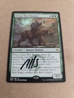 Temur War Shaman Signed By Nils Hamm Magic the Gathering - Image 1