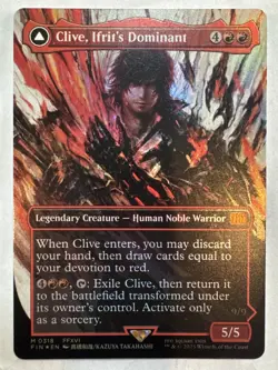 Clive, Ifrit's Dominant (0318) (Borderless) Final Fantasy Foil - Image 1