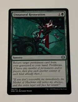 MTG Unnatural Restoration - Phyrexia: All Will Be One - LP - Image 1