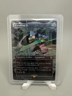 Excalibur II Borderless Foil - Final Fantasy Magic the Gathering - Near Mint - Image 1