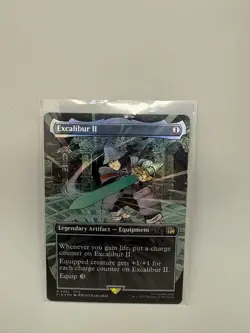 Excalibur II Borderless Foil - Final Fantasy Magic the Gathering - Near Mint - Image 2