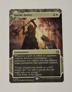 MTG Karmic Justice - Wilds Of Eldraine: Enchanting Tales NM - Image 1