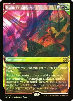 Nahiri's Resolve HALO FOIL - 0216 - Rare - Aftermath MAT MTG - Image 1