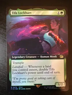 Tifa Lockhart (Extended Art) Final Fantasy Foil MTG Near Mint - Image 1