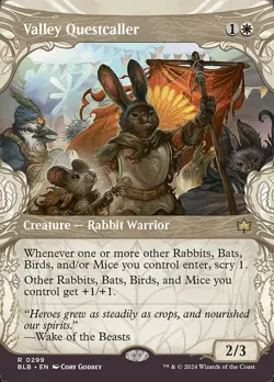 Valley Questcaller Borderless Regular - Bloomburrow MTG-NM - Image 1