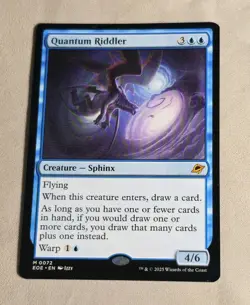 Magic: The Gathering - Edge of Eternities - Quantum Riddler - NM Mythic - Image 1