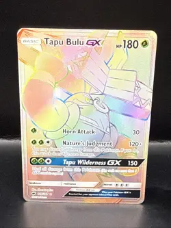 Pokemon TCG 2017 Sun & Moon Burning Shadows Rainbow Rare Tapu Bulu GX 149/147 NM - Image 2