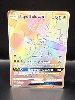 Pokemon TCG 2017 Sun & Moon Burning Shadows Rainbow Rare Tapu Bulu GX 149/147 NM - Image 3