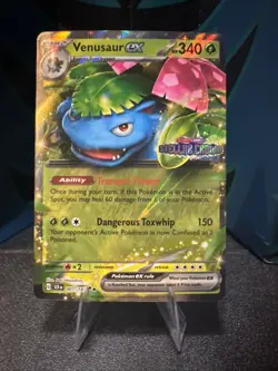 Pokemon TCG Venusaur EX Holo Double Rare Stellar Crown Stamped 001/142 - Image 1