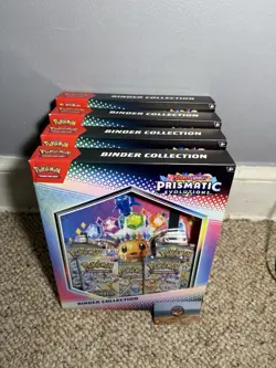 LOT OF 4 Pokemon Prismatic Evolutions Binder Collection - New & Factory Sealed - Image 2