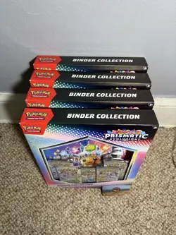 LOT OF 4 Pokemon Prismatic Evolutions Binder Collection - New & Factory Sealed - Image 3