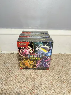 Pokemon Scarlet And Violet Paldean Fates Booster Bundle SEALED LOT OF 3 - Image 1