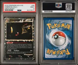 2010 Pokemon HG & SS Umbreon Prime Holo Mint PSA 9 Undaunted Card #86 - Image 3