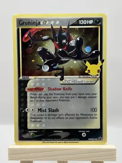 Pokemon TCG Greninja Star SWSH144 Celebrations Black Star Promo Holo - NM - Image 1