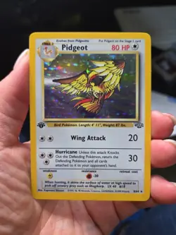 1st Edition Pidgeot Holo - Pokemon 1999 Jungle #8 - Image 3