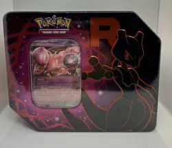 Pokemon TCG Team Rocket Mewtwo Destined Rivals Tin Brand New Factory Sealed - Image 1