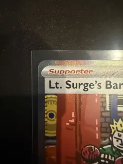 Lt. Surge's Bargain 185/132 Special Illustration Rare Pokemon Mega Evolution SIR - Image 3