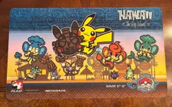Pokemon 2012 World Championships Hawaii Pikachu Playmat - Image 1