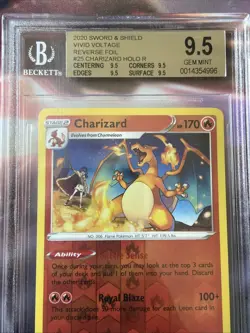 Pokemon TCG BGS 9.5 Charizard Vivid Voltage Reverse Holo 025/185 - Image 3