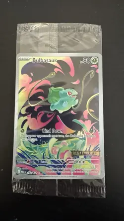 Bulbasaur 133/132 Illustration Rare Pokemon Mega Evolution Promo In Hand - Image 1
