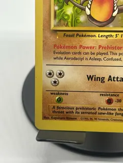 Pokemon TCG Aerodactyl 16/62 Fossil Regular Rare LP - Image 5