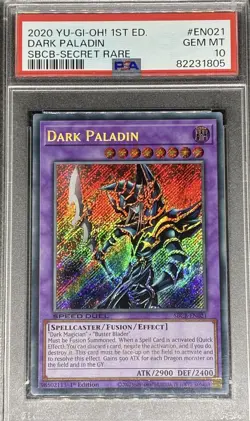 2020 YU-GI-OH! SPEED DUEL: BATTLE CITY BOX #EN021 DARK PALADIN PSA 10 - Image 1