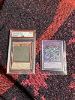 2020 Yu-Gi-Oh! Ghost Rare 1st Edition the Winged Dragon of Ra LED7-EN000 PSA 8 - Image 1